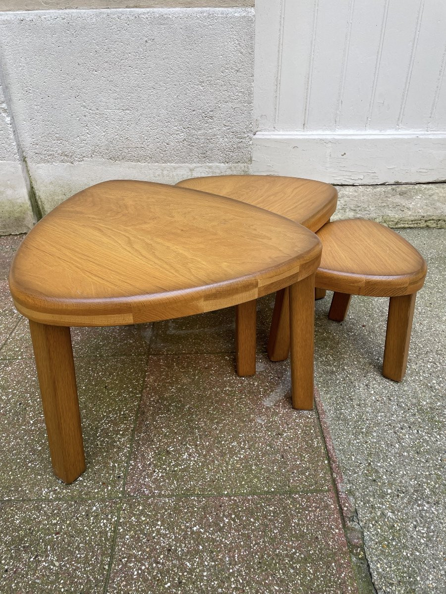 Set de 3 tables gigognes forme libre  -photo-3