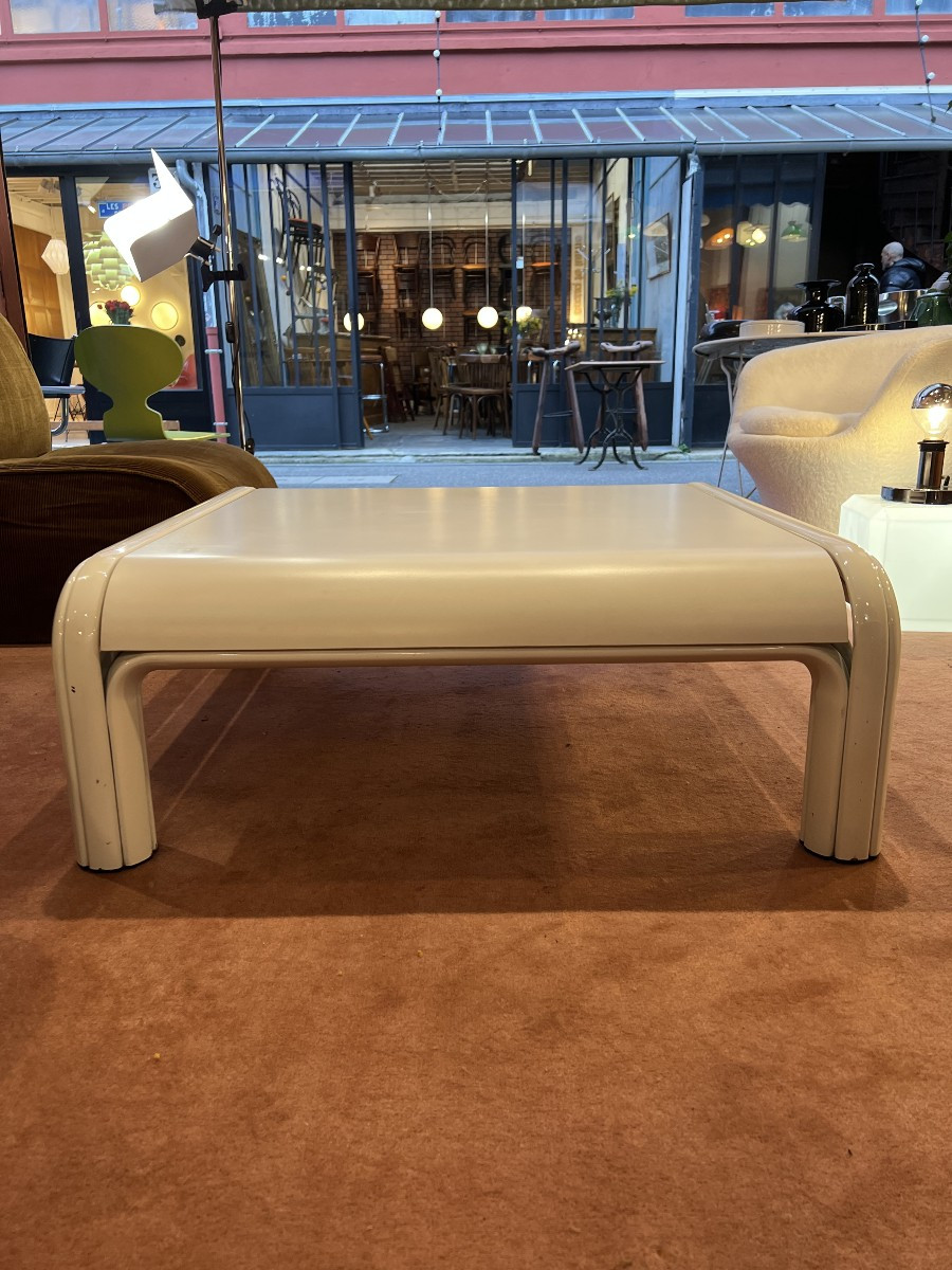 Table basse  carré modele Orsay de Gae Aulenti pour Knoll . 70'-photo-2