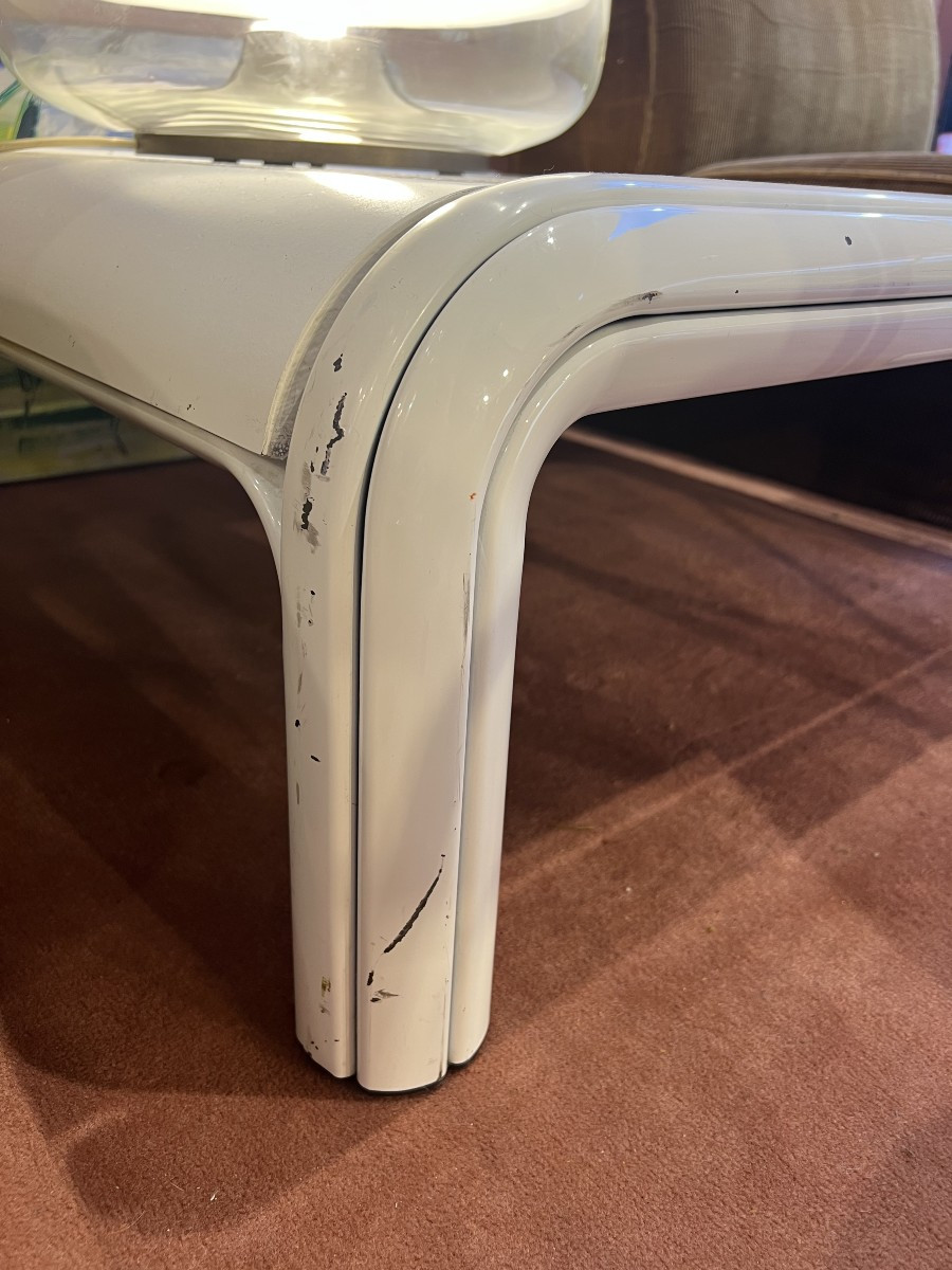 Table basse  carré modele Orsay de Gae Aulenti pour Knoll . 70'-photo-4