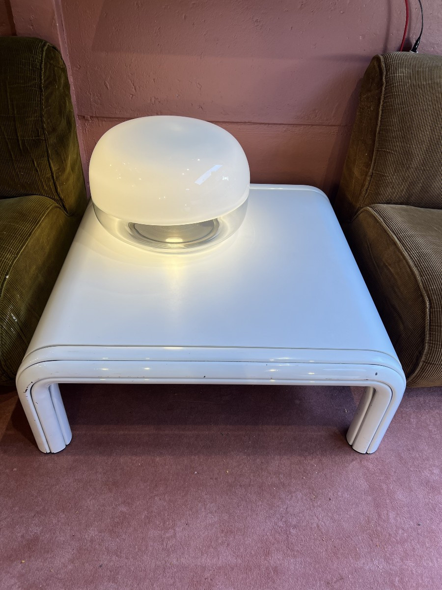 Table basse  carré modele Orsay de Gae Aulenti pour Knoll . 70'-photo-3