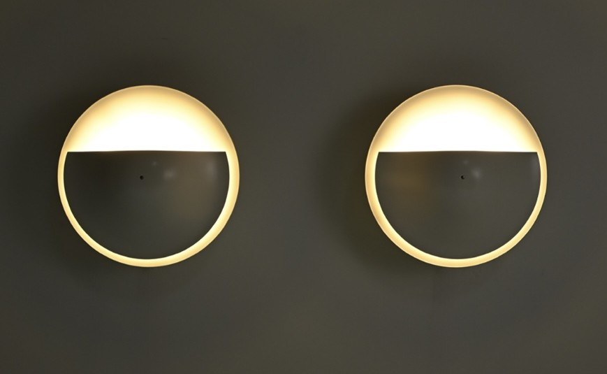 Pair Of Lune C-1558 Wall Sconces Produced By Raak, Netherlands-photo-4