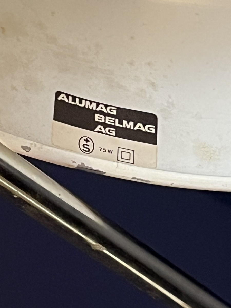 Lampe de table ou de bureau Alfred Müller pour Belmag. Suisse 1969-photo-4