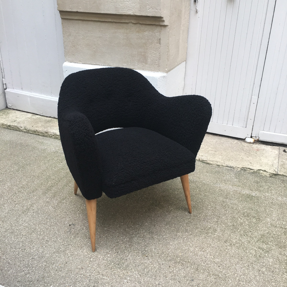 Paire de fauteuils  modèle 522 Henri  Caillon pour Erton -photo-3