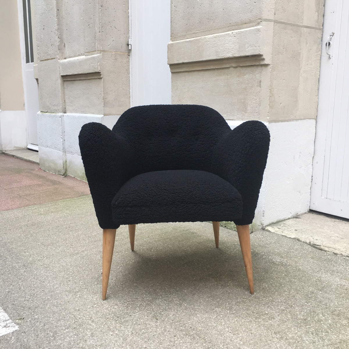 Paire de fauteuils  modèle 522 Henri  Caillon pour Erton -photo-2