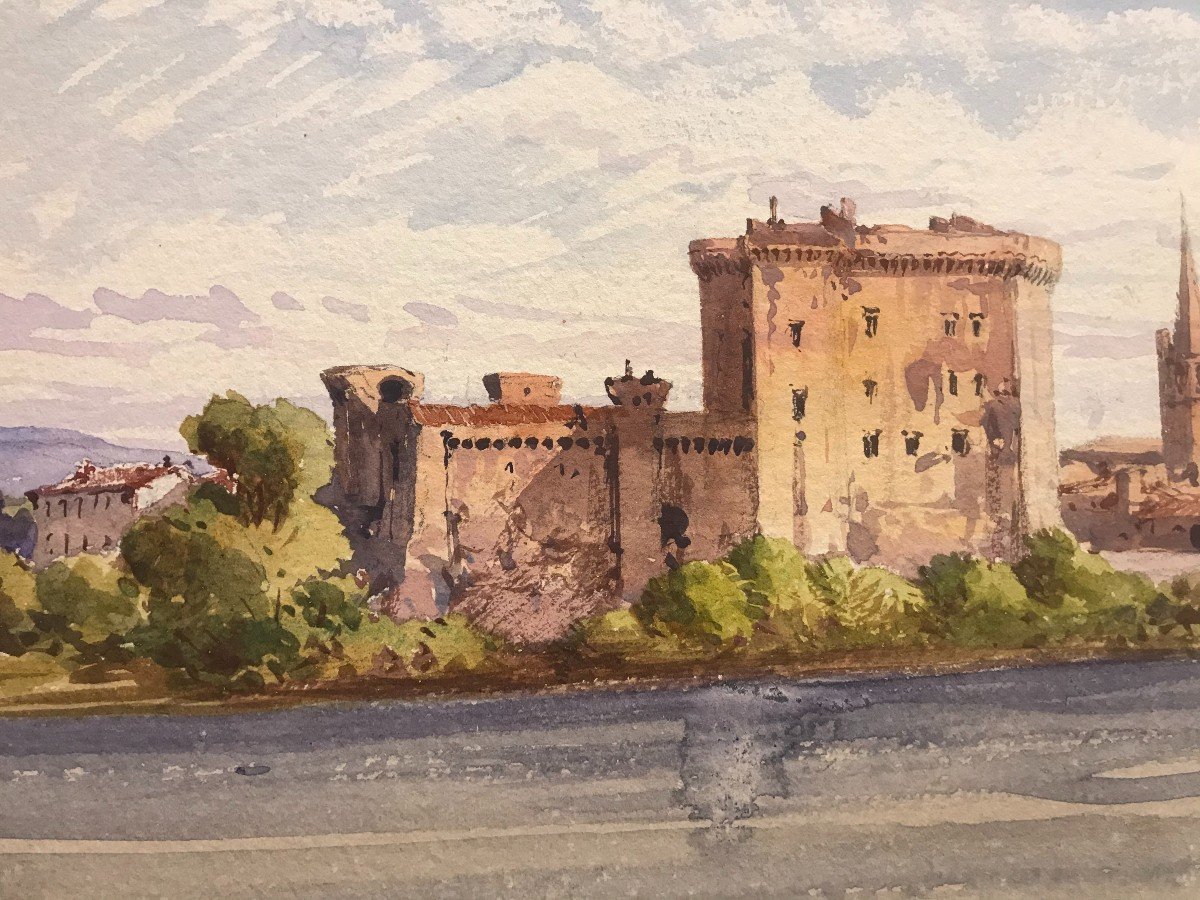 Gabriele Carelli - Vue de Tarascon France - Naples Italie Grand Tour -Rodano-photo-2