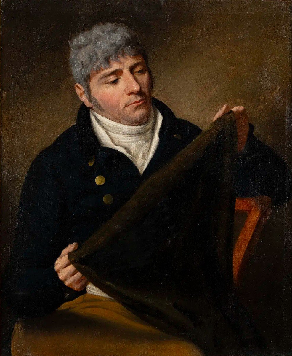 Ecole anglaise - Expert en tissus - fin du XVIIIe siècle - Londres, Angleterre J.Constable-photo-6