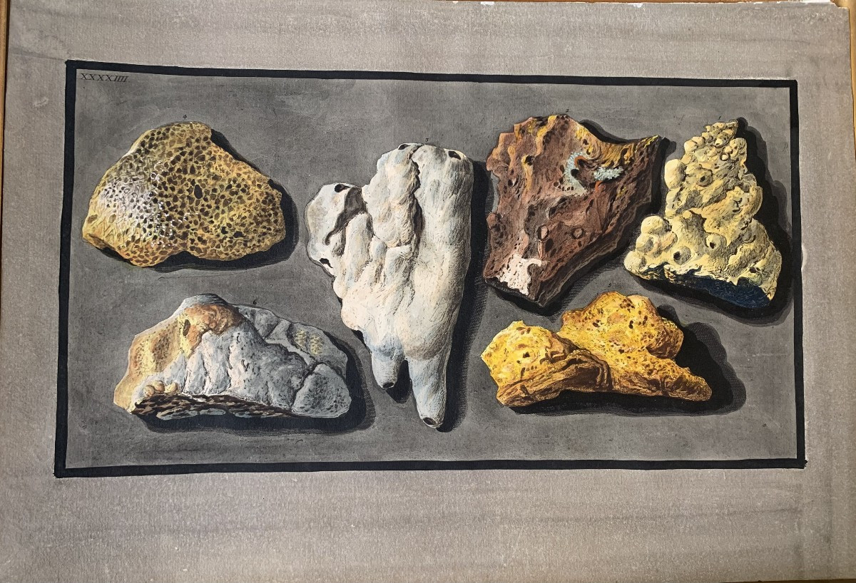 P. Fabris -W. Hamilton -Campi Phlegraei - 5 tables minérales -Naples -Italie Volcaniques Vesuve-photo-2