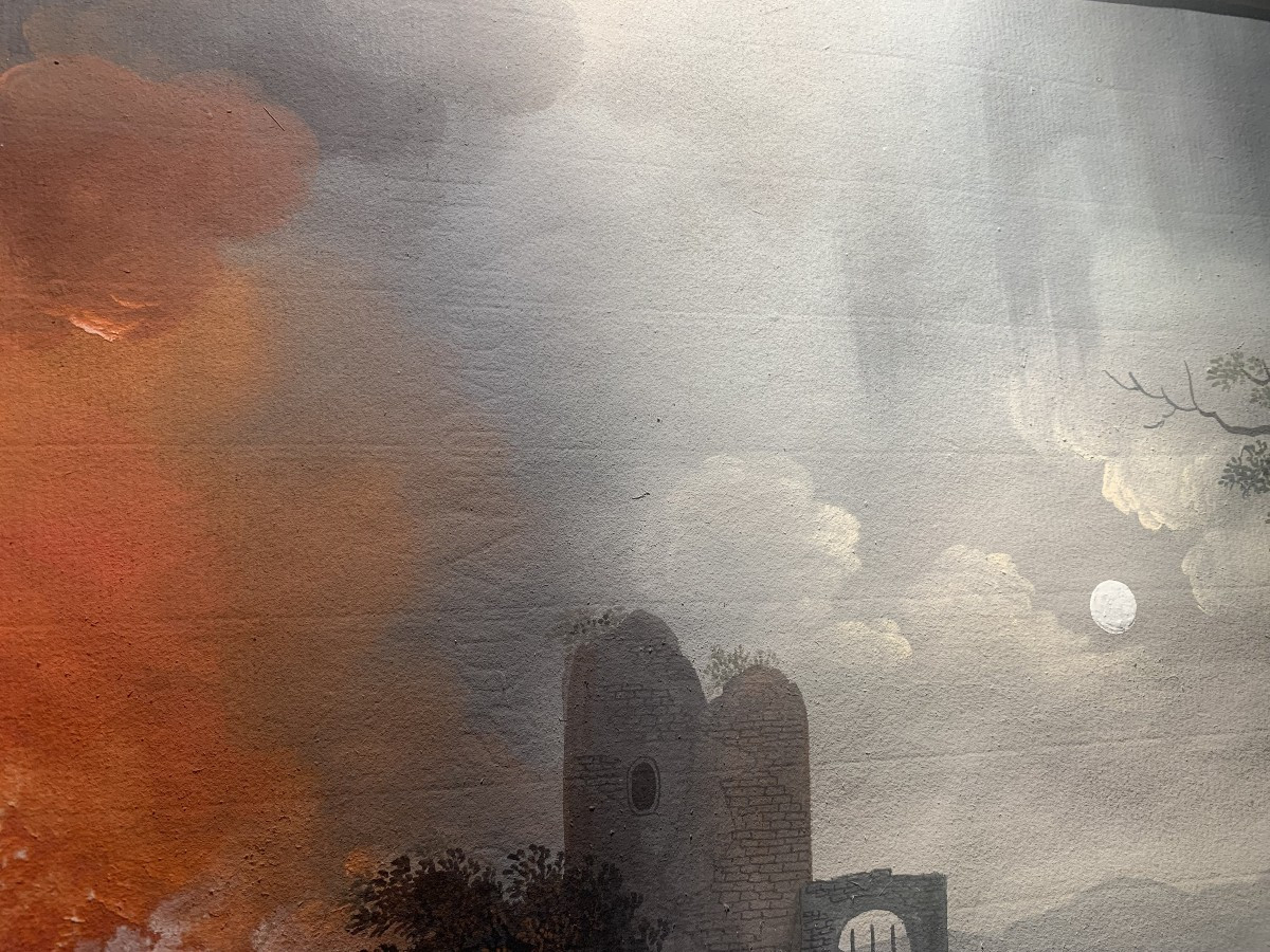 Camillo De Vito (attr.) -eruption Of Vesuvius In 1806- Neapolitan Gouache Naples Italian-photo-4