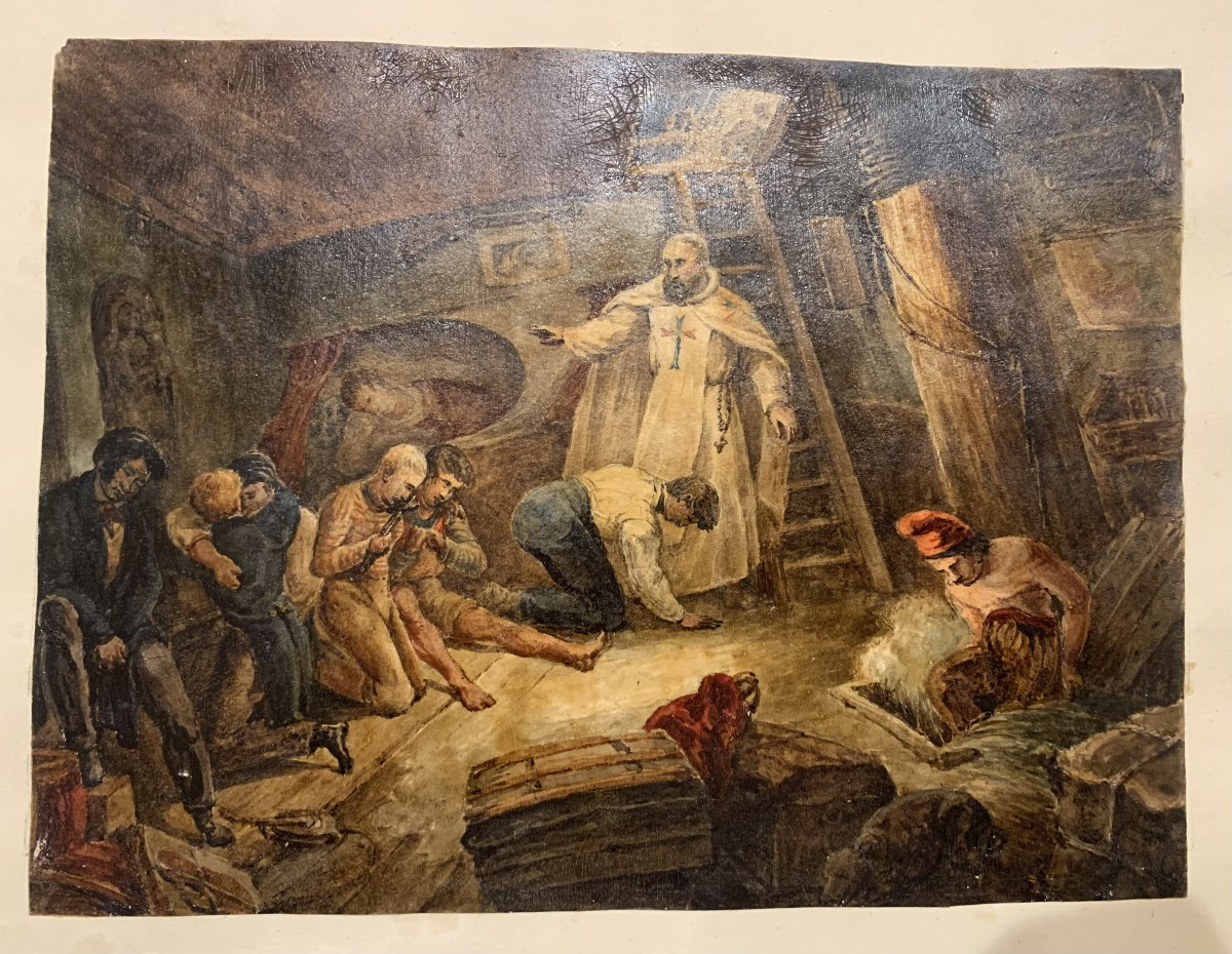 Album amicorum - France Pyrenees Mont d'Or Fontainebleau Pau- Louis Jolly 29 Table -enrico IV -photo-2