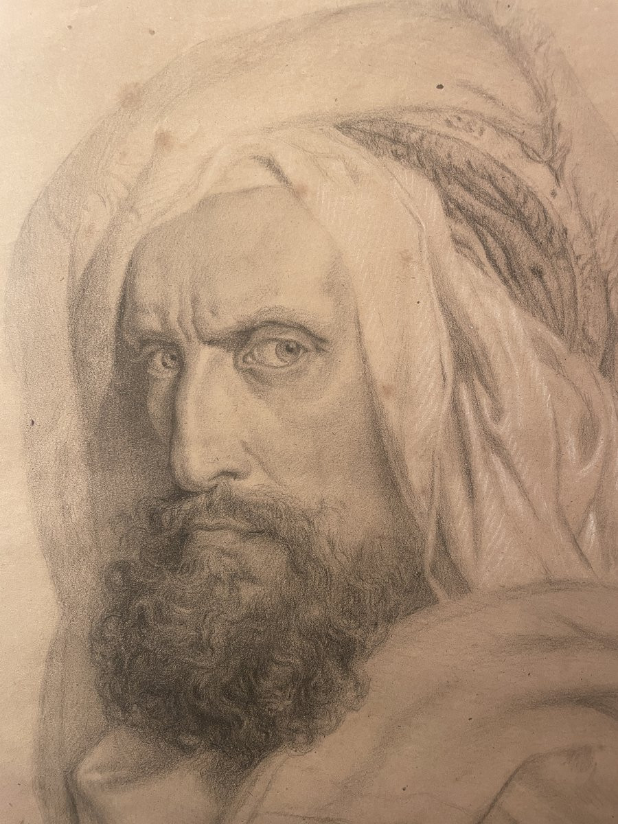 Portrait Of Oriental Man Whith Turban-photo-2