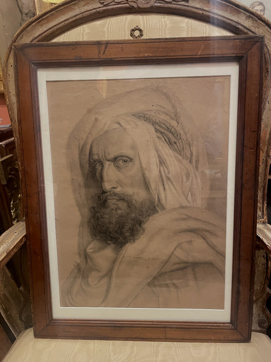 Portrait Of Oriental Man Whith Turban