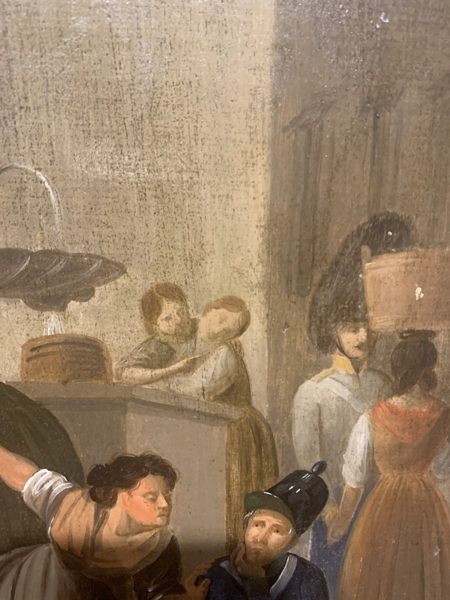 École européenne - Scène de genre - Vers 1850, Italie, France -photo-1