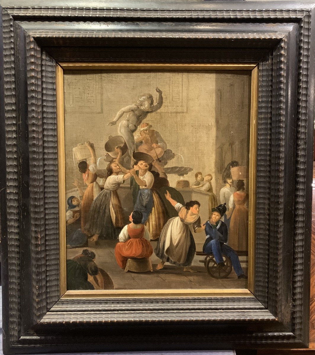 École européenne - Scène de genre - Vers 1850, Italie, France 