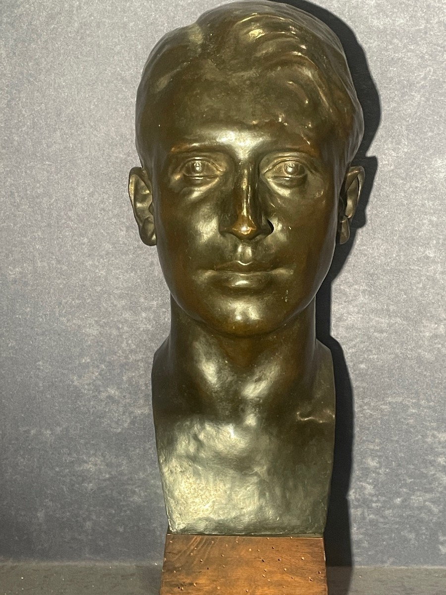 N.Los- Sculpture en bronze  - Italie - 1922-photo-2