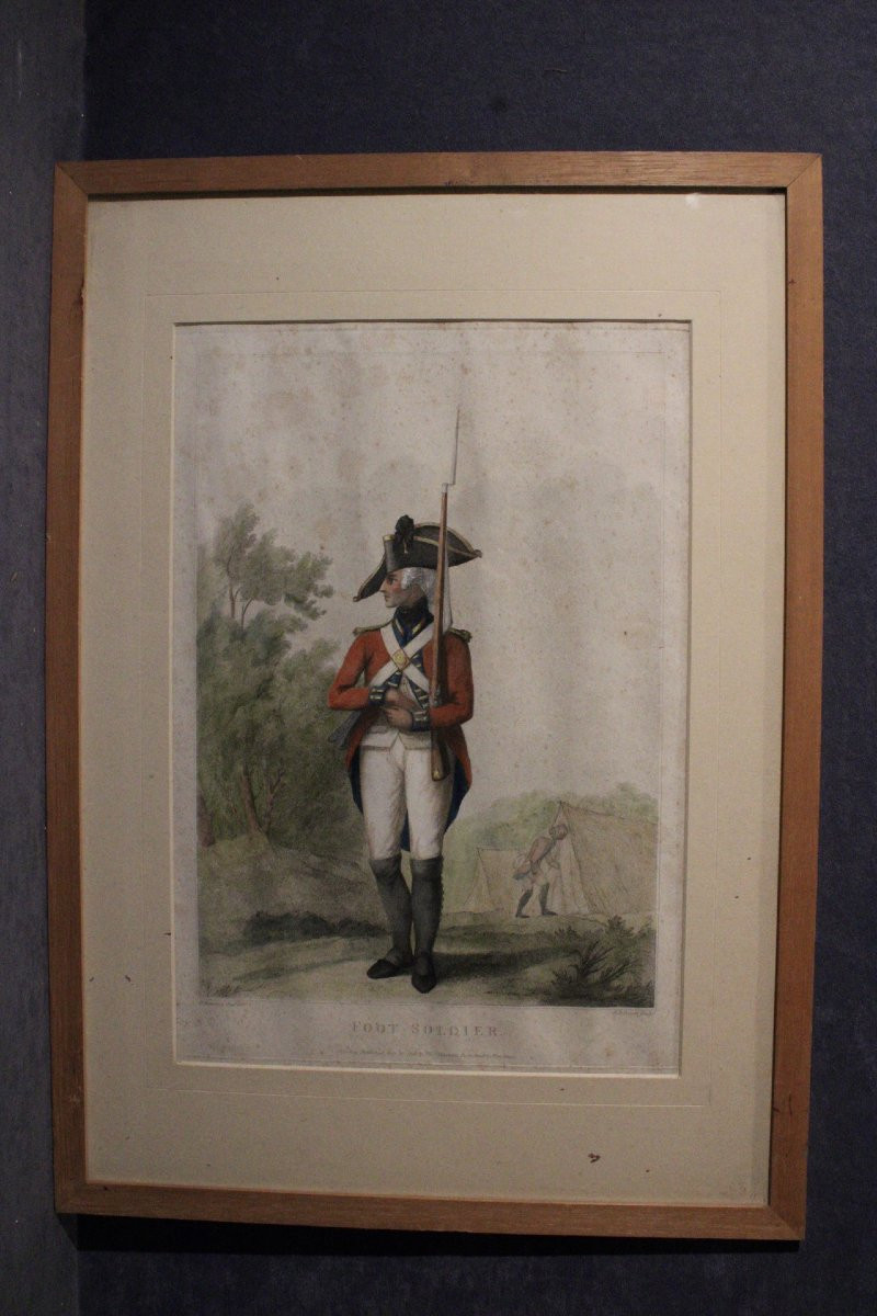 François David Soiron, Henry Bunbury, - 6 portraits d'uniformes militaires anglais- -photo-3