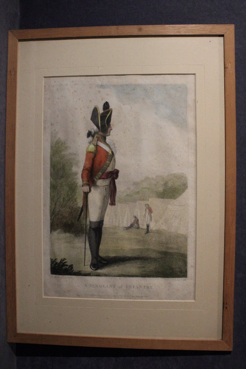 François David Soiron, Henry Bunbury, - 6 portraits d'uniformes militaires anglais- -photo-4