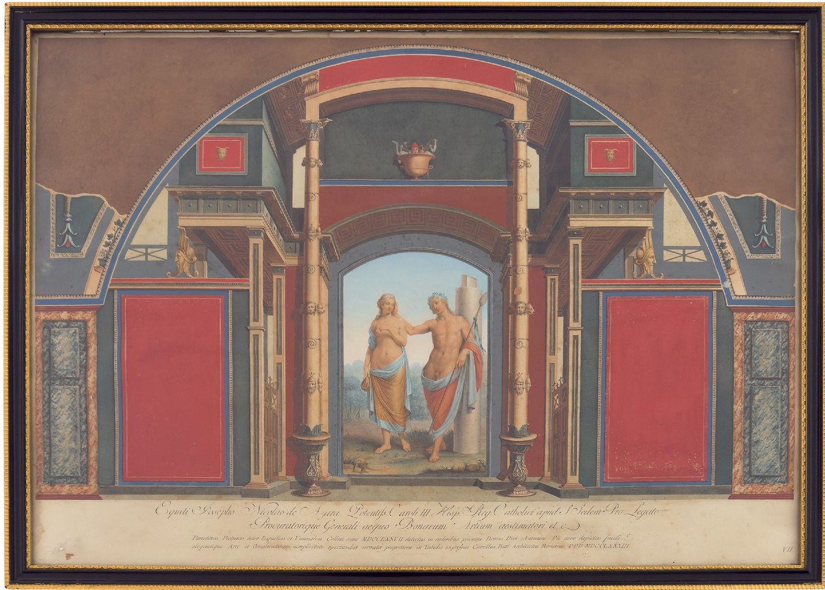 Buti - Campanella - Villa Negroni à Rome -1780  ca Grand Tour Italie-photo-2