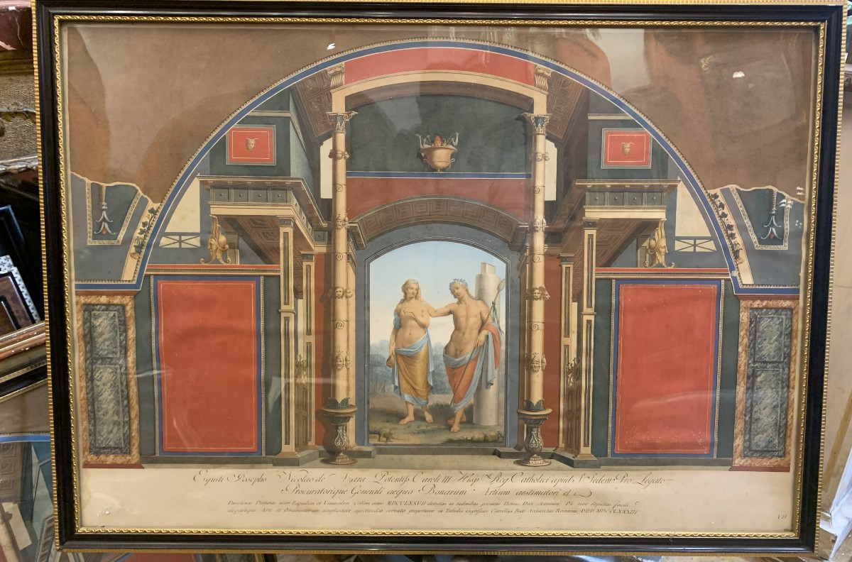 Buti - Campanella - Villa Negroni à Rome -1780  ca Grand Tour Italie-photo-4