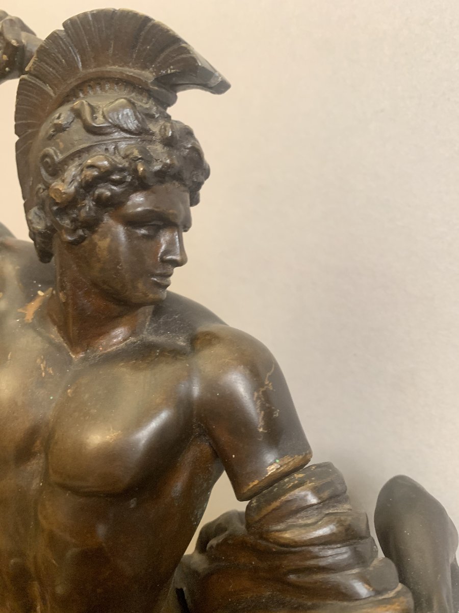 Canova - Theseus And The Centaur Phereus - Circa 1850. Bronze, Italy, Vienna. Neoclassical Style. -photo-2