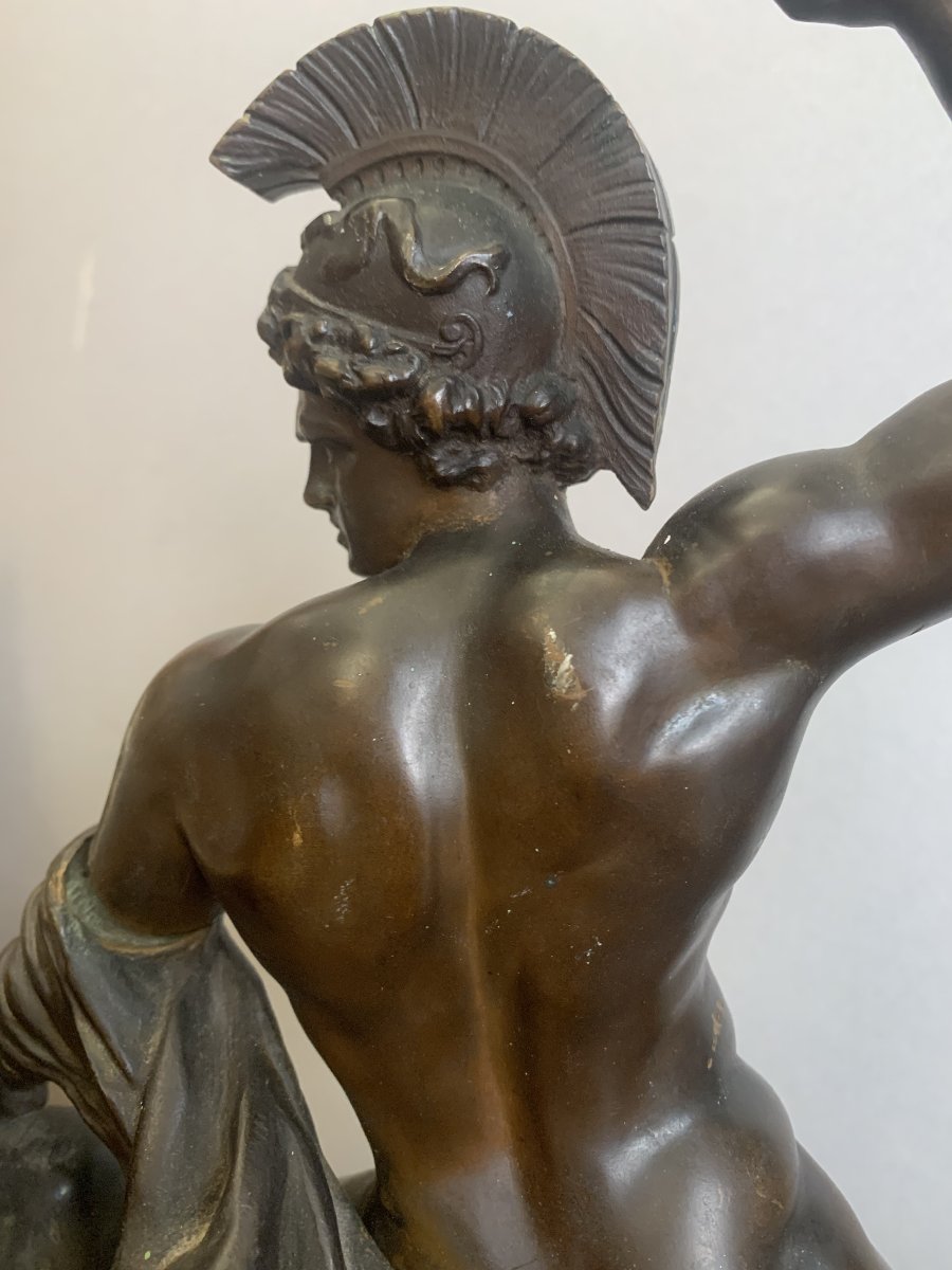 Canova - Theseus And The Centaur Phereus - Circa 1850. Bronze, Italy, Vienna. Neoclassical Style. -photo-4