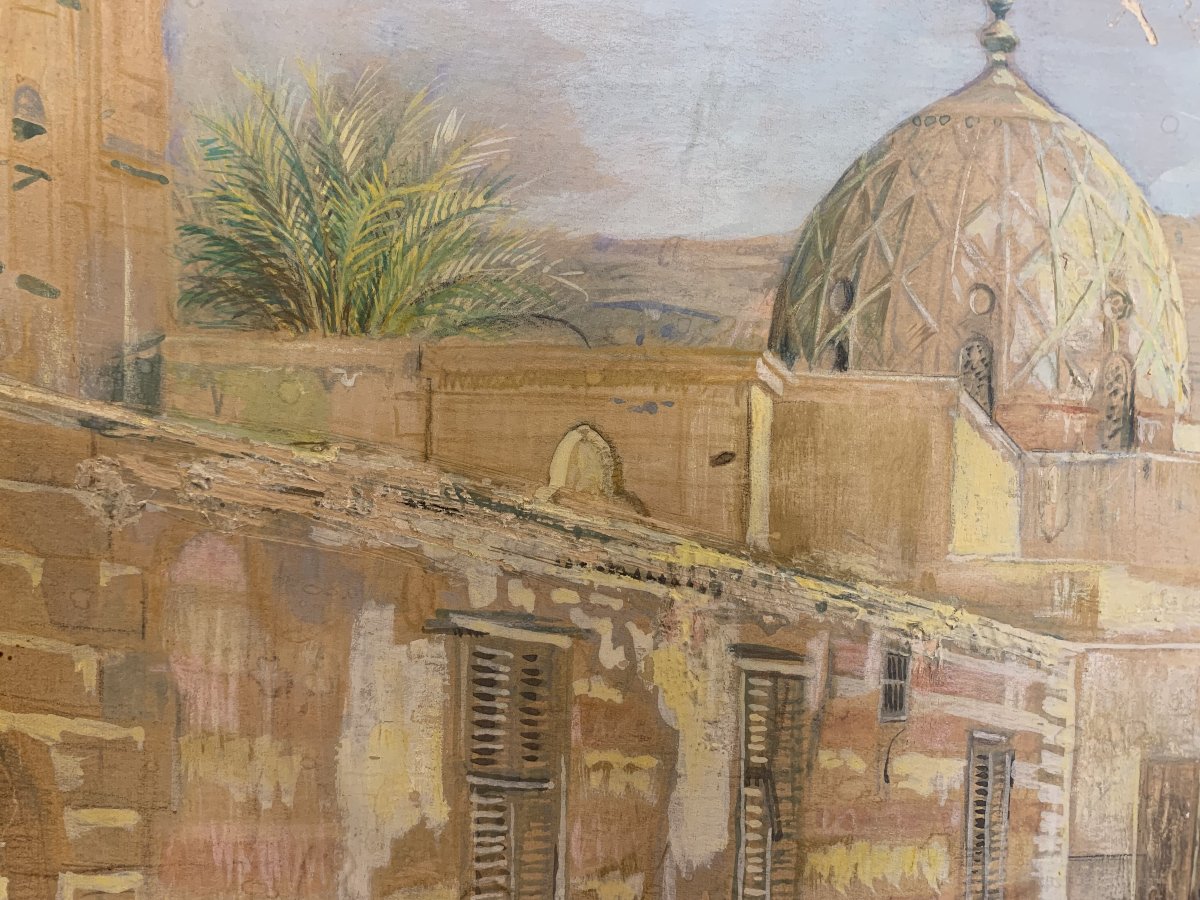 Cesare Biseo - Mosquée à Tanger - Maroc - orientalisme Rome orientaliste Italie Afrique 1875 ca-photo-1