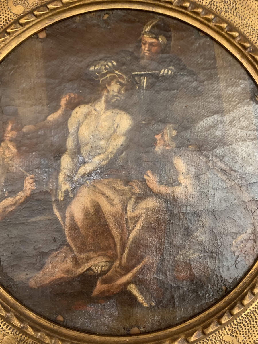 École napolitaine - Six tableaux de la vie du Christ - fin XVIIe siècle - Italie, Naples-photo-2