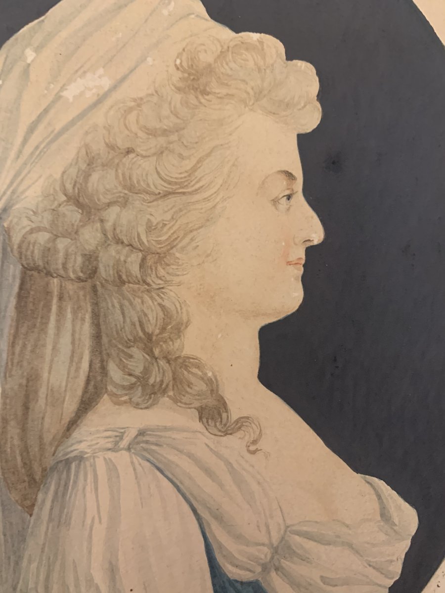 J. Audeoud (1793–1857)—marie Antoinette Of Austria—queen Of France, Watercolor, Paris -photo-4