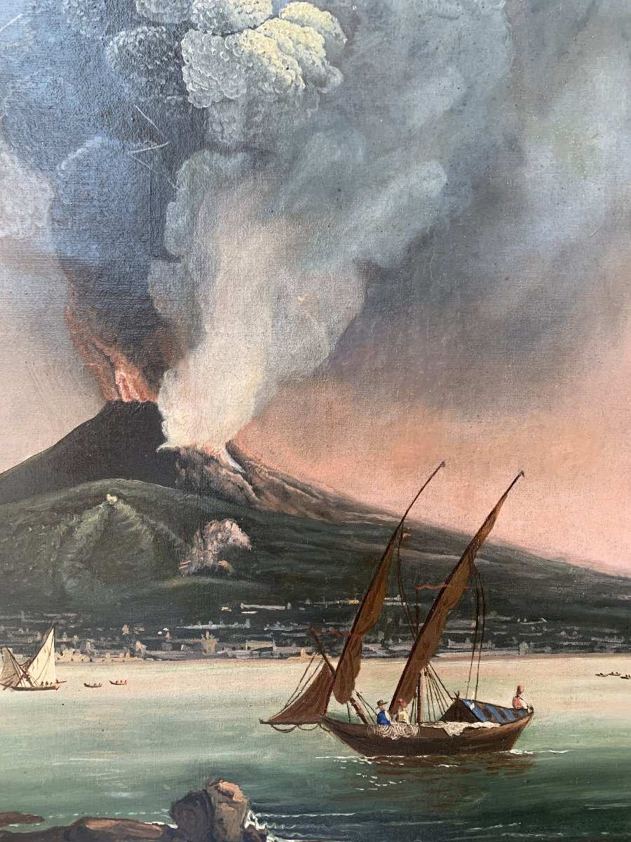 Éruption du Vésuve, École française, 1859, Naples, Italie, France Bible-photo-3