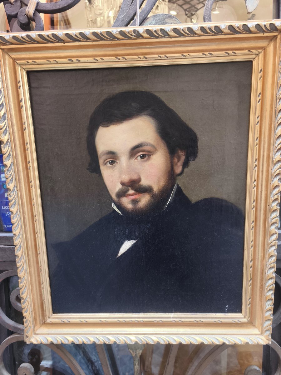A Beautiful Portrait Of A Young French Man From The Mid-19th Century