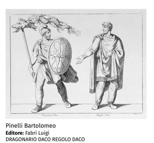 Bartolomeo Pinelli - Soldat dace - Aquarelle - Rome en costume - Grand Tour -photo-7