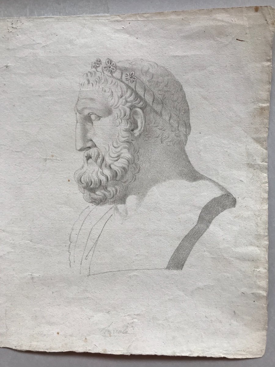 Ercole E Pericle - Drawing XVIII S. - Neoclassical--photo-4