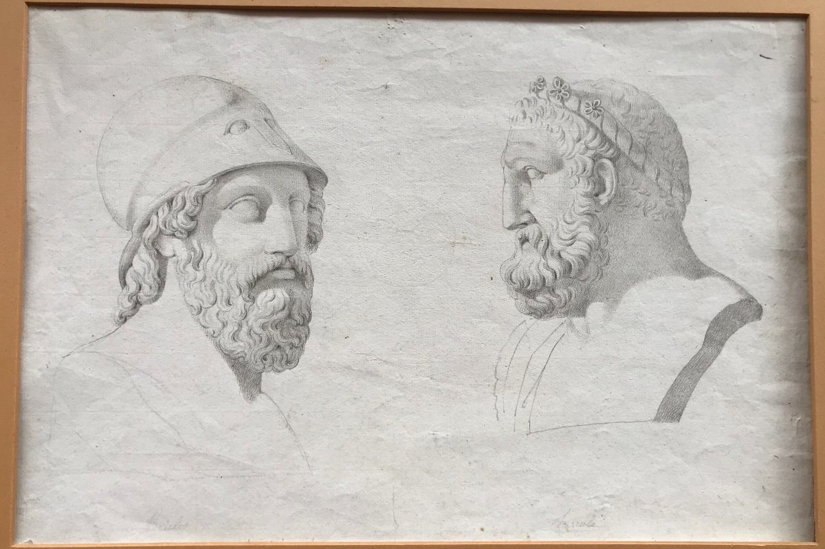 Ercole E Pericle - Drawing XVIII S. - Neoclassical-