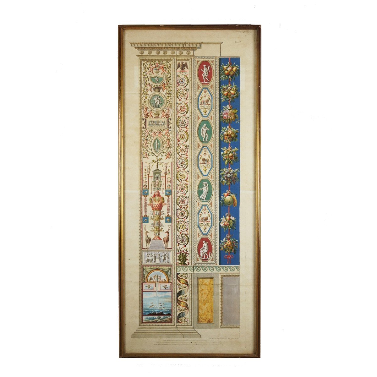 G. Ottaviani -5 Logge Di Raffaello-engraving With Original Color -1776 Rome - Italy - 1 Ediz,-photo-1