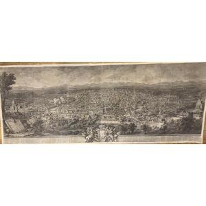 Giuseppe Vasi - View Of Rome From The Janiculum - Original Etching - Firt Edition 1765, Italy  
