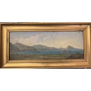 Ecole française - Castellamare - Sorrente Capri - 1840 ca Naples Corot