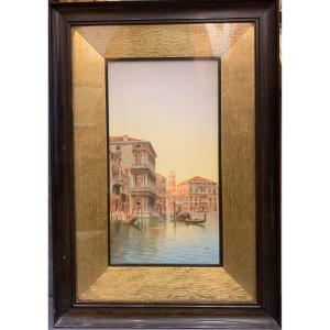 Umberto Ongania - Venezia - fine XIX s - Italie Grand Tour aquarelle - 