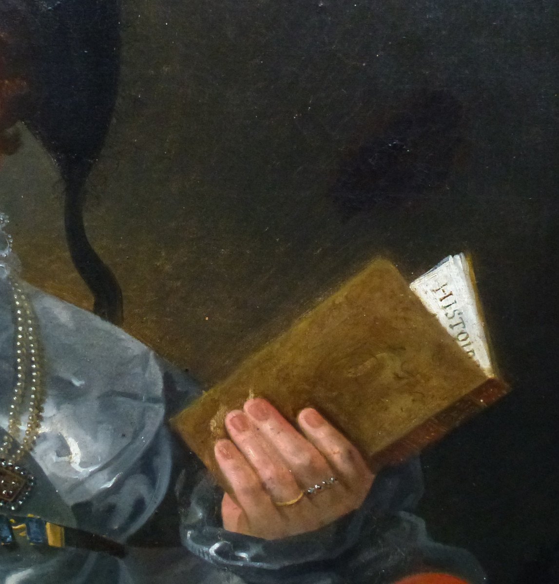 Portrait Of Woman Louis XVIII Period Oil / Canvas Early XIXth Century-photo-3