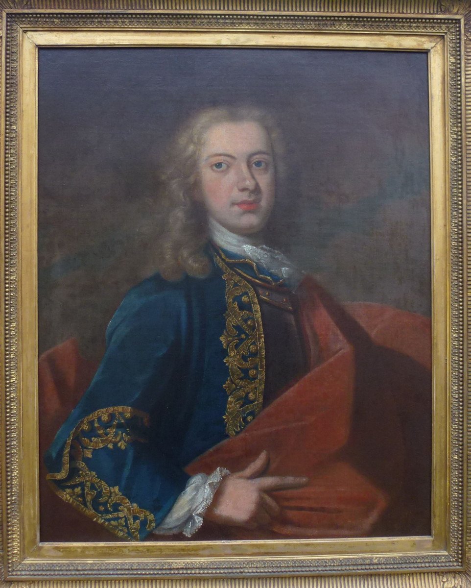 Portrait Of A Man From Montmorency Oil / Canvas Early Eighteenth Century-photo-3