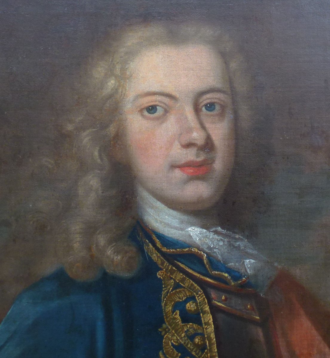 Portrait Of A Man From Montmorency Oil / Canvas Early Eighteenth Century-photo-2