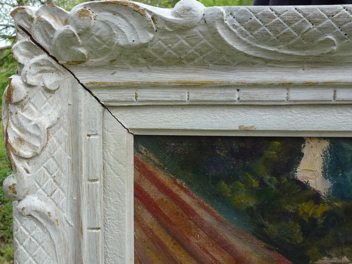 Blanchard Tableau Scène Bretonne Ecole Impressionniste Huile/toile XXème Signée-photo-6