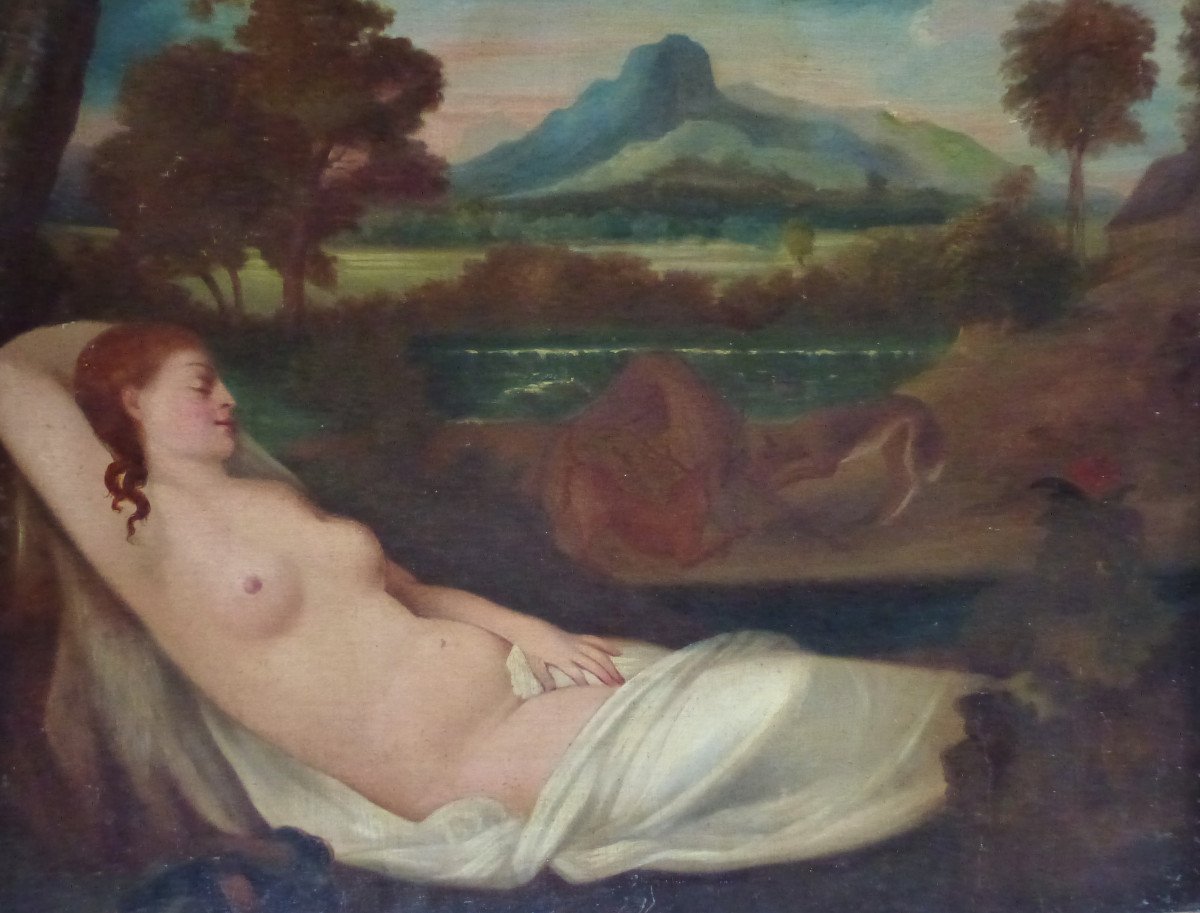 The Venus Of Pardo After Titian French School Early 19th Century Oil/canvas-photo-4