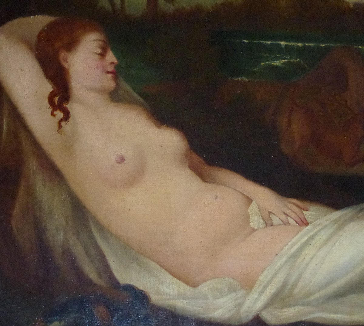 The Venus Of Pardo After Titian French School Early 19th Century Oil/canvas-photo-3