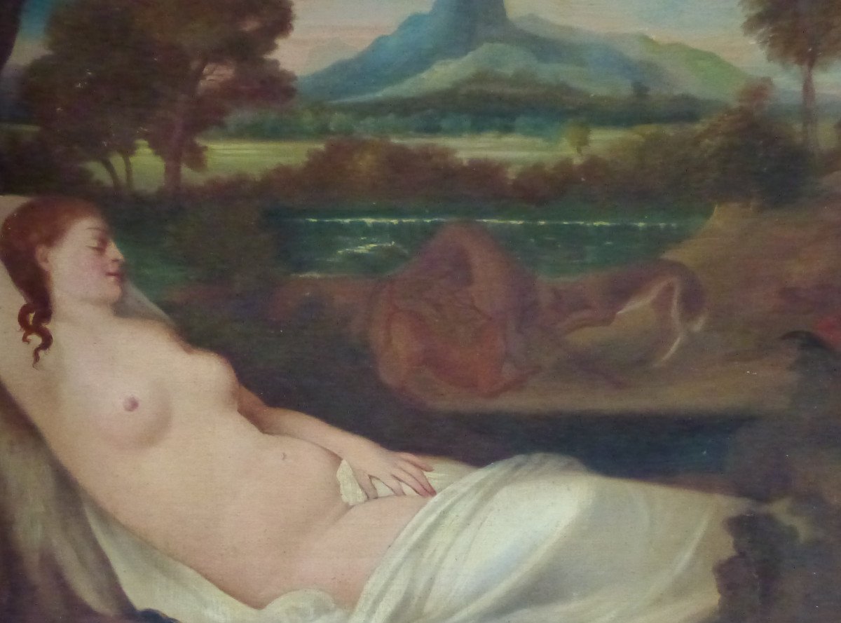 The Venus Of Pardo After Titian French School Early 19th Century Oil/canvas-photo-7