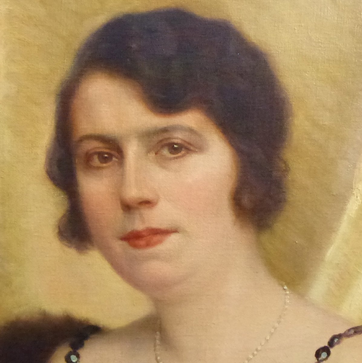 Gaston Guédy Portrait De Femme Huile/toile Du Début Du XXème Siècle Signée-photo-4