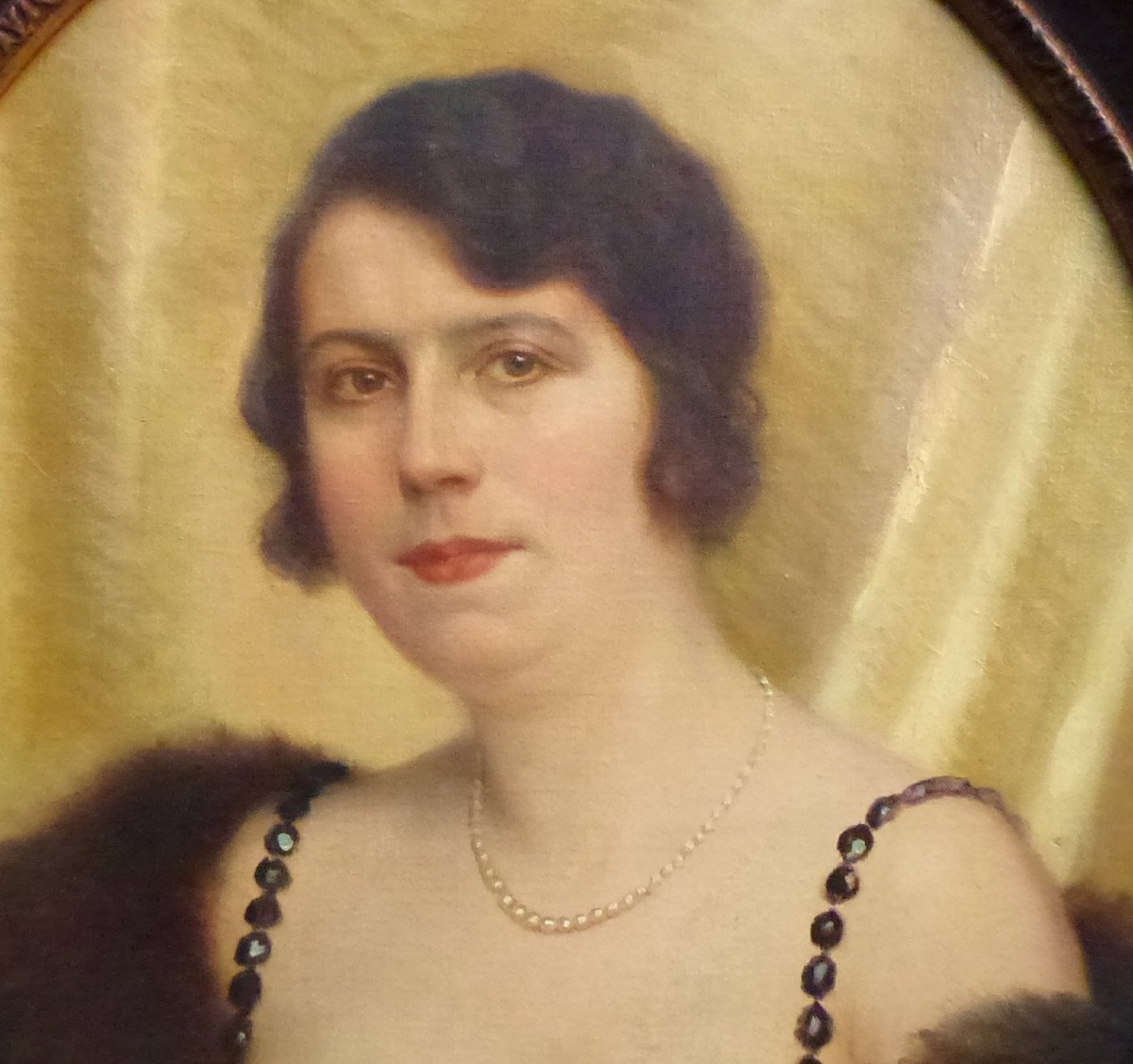Gaston Guédy Portrait De Femme Huile/toile Du Début Du XXème Siècle Signée-photo-5