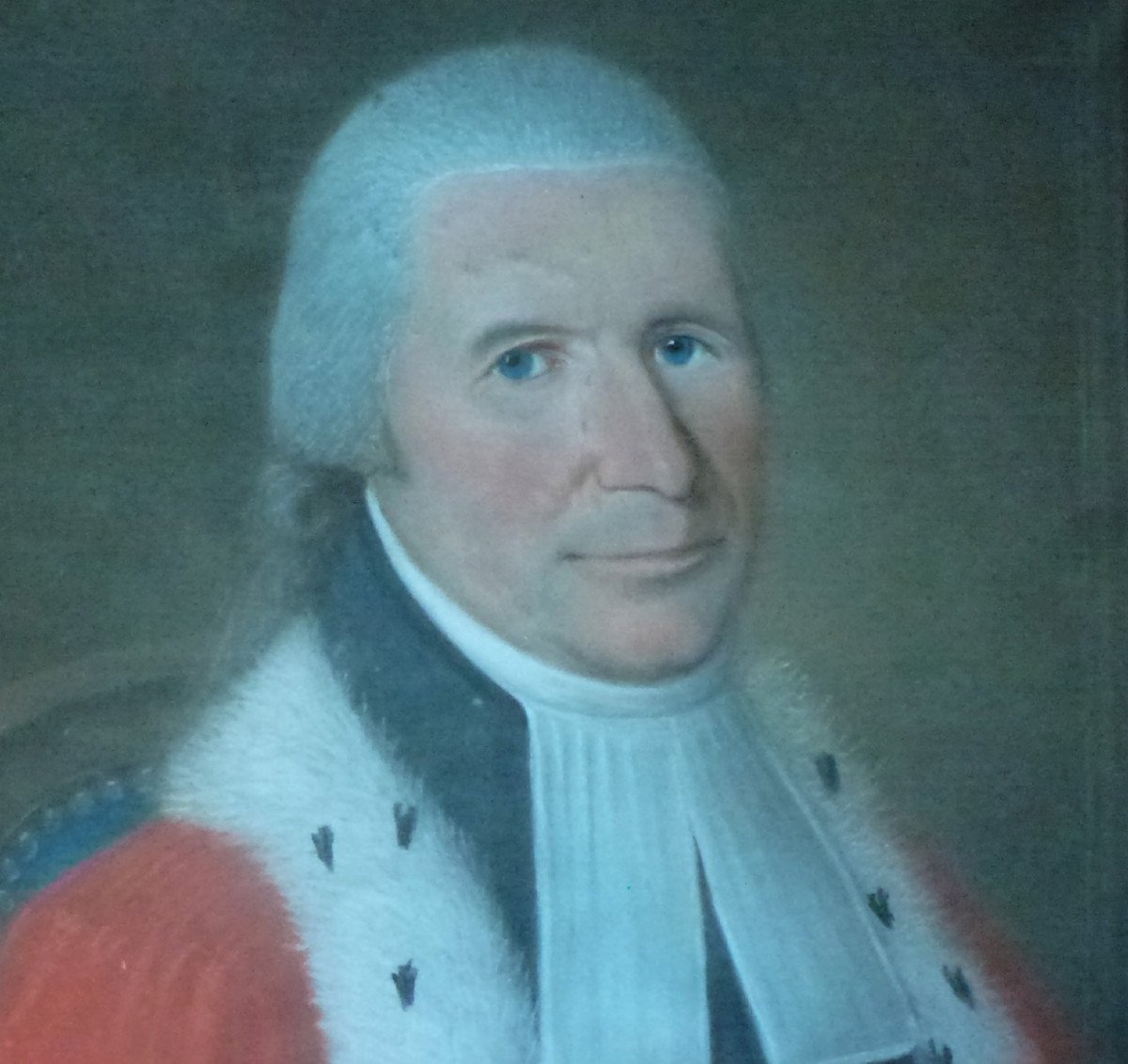 Portrait Of A Male Magistrate With An Ermine Mantle Pastel From The 19th Century-photo-2