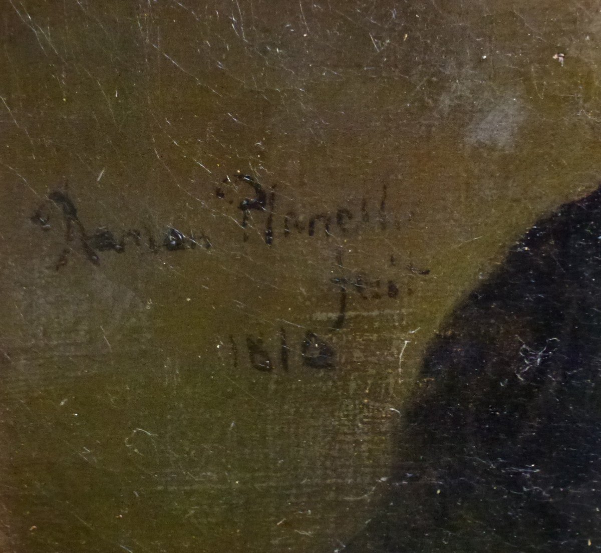Ramon Planella Portrait Of Woman Ist Empire Oil/canvas From The 19th Century-photo-6