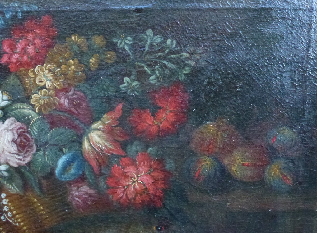 Painting Still Life With Fish Italian School Oil/canvas 17th Century-photo-2
