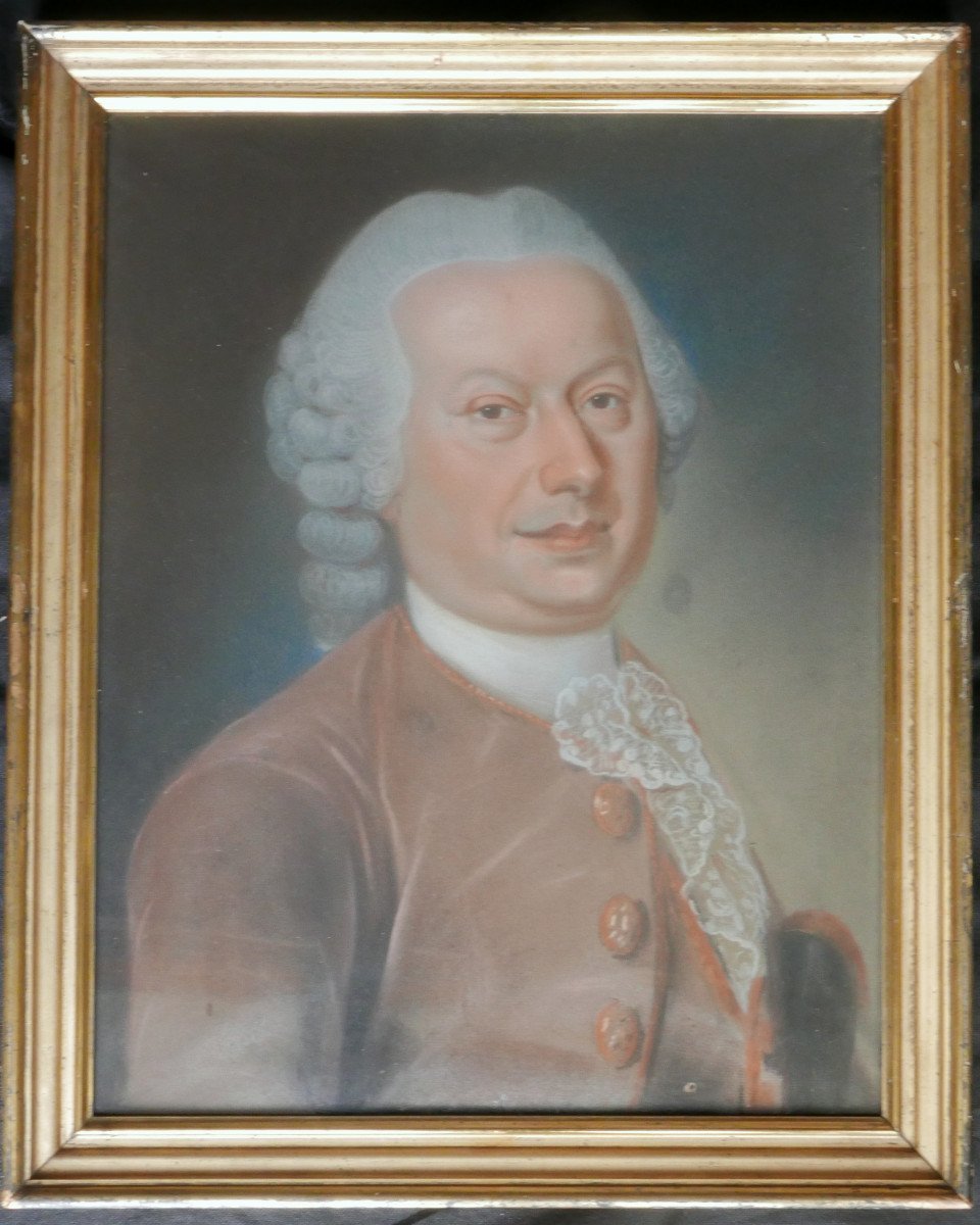 Durand Portrait d'Homme Jacques Marly Ecole Française Du XVIIIème Siècle Pastel-photo-2