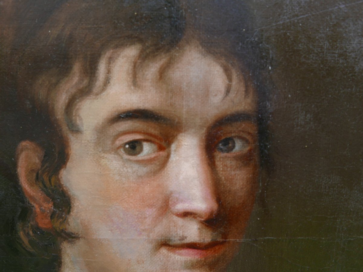 Portrait Of A Woman Oval First Empire Period Oil/canvas Early 19th Century-photo-6